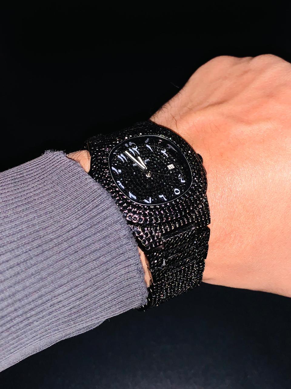 PP - NAUTILUS - ICED OUT - ARABIC DIAL