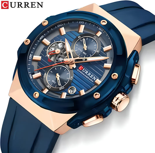 Curren Men's Strap Watch - Blue