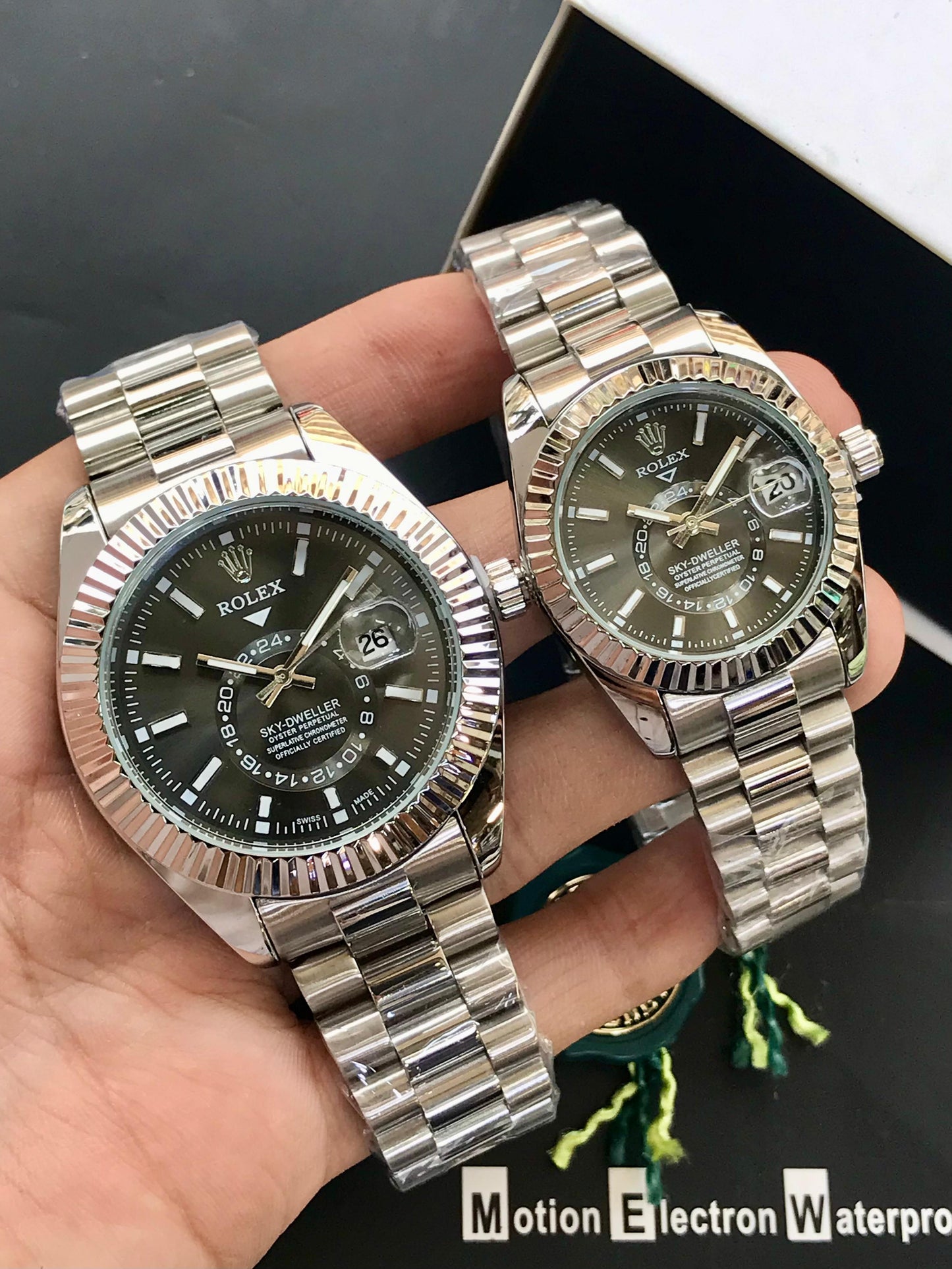 Rolex - Pair Watches - Olive Green