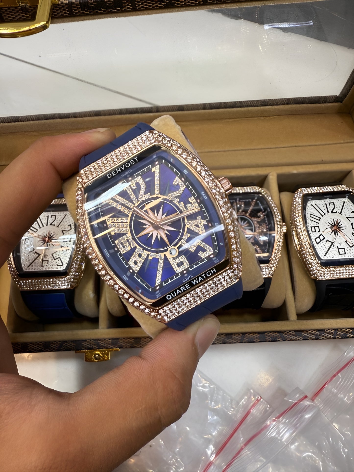 FM Style - Blue/Rose Gold