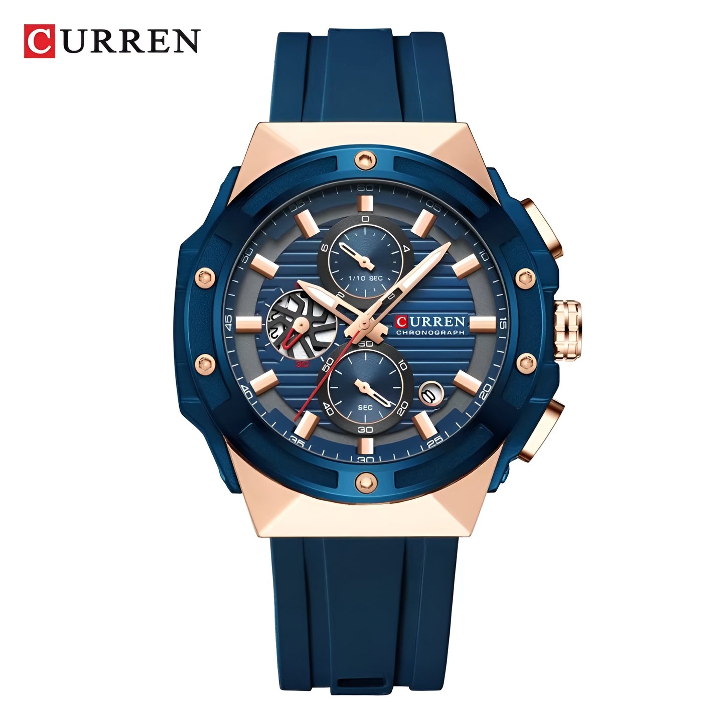 Curren Men's Strap Watch - Blue