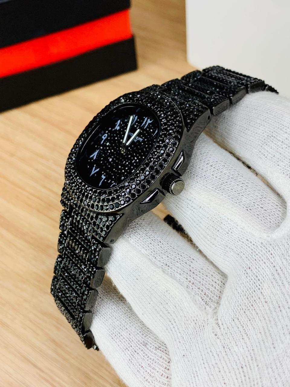 PP - NAUTILUS - ICED OUT - ARABIC DIAL