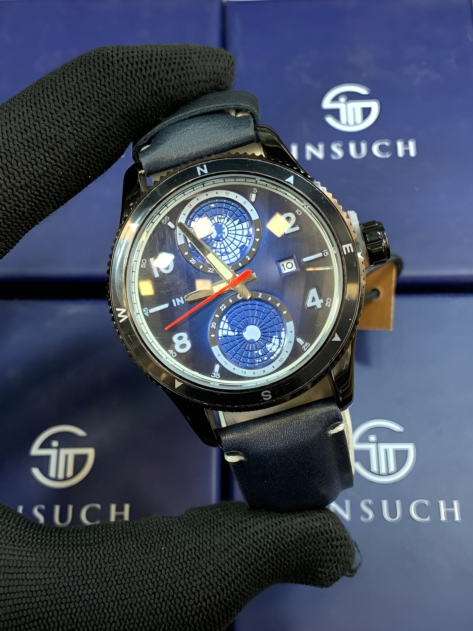INSUCH - Navy Blue dial – Crono Wear