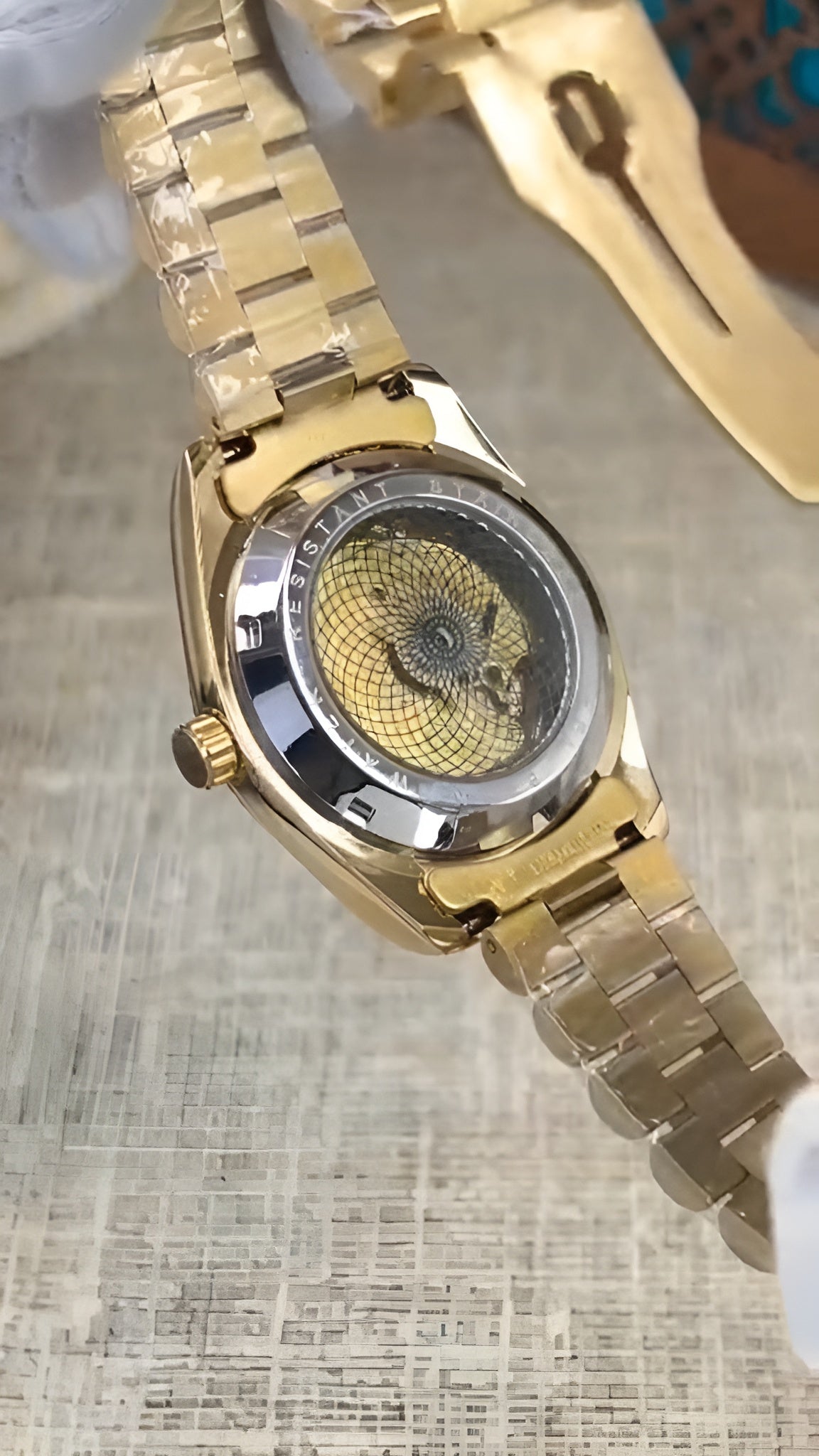 Rolex - Datejust - Full Golden Chain - Stone Dial