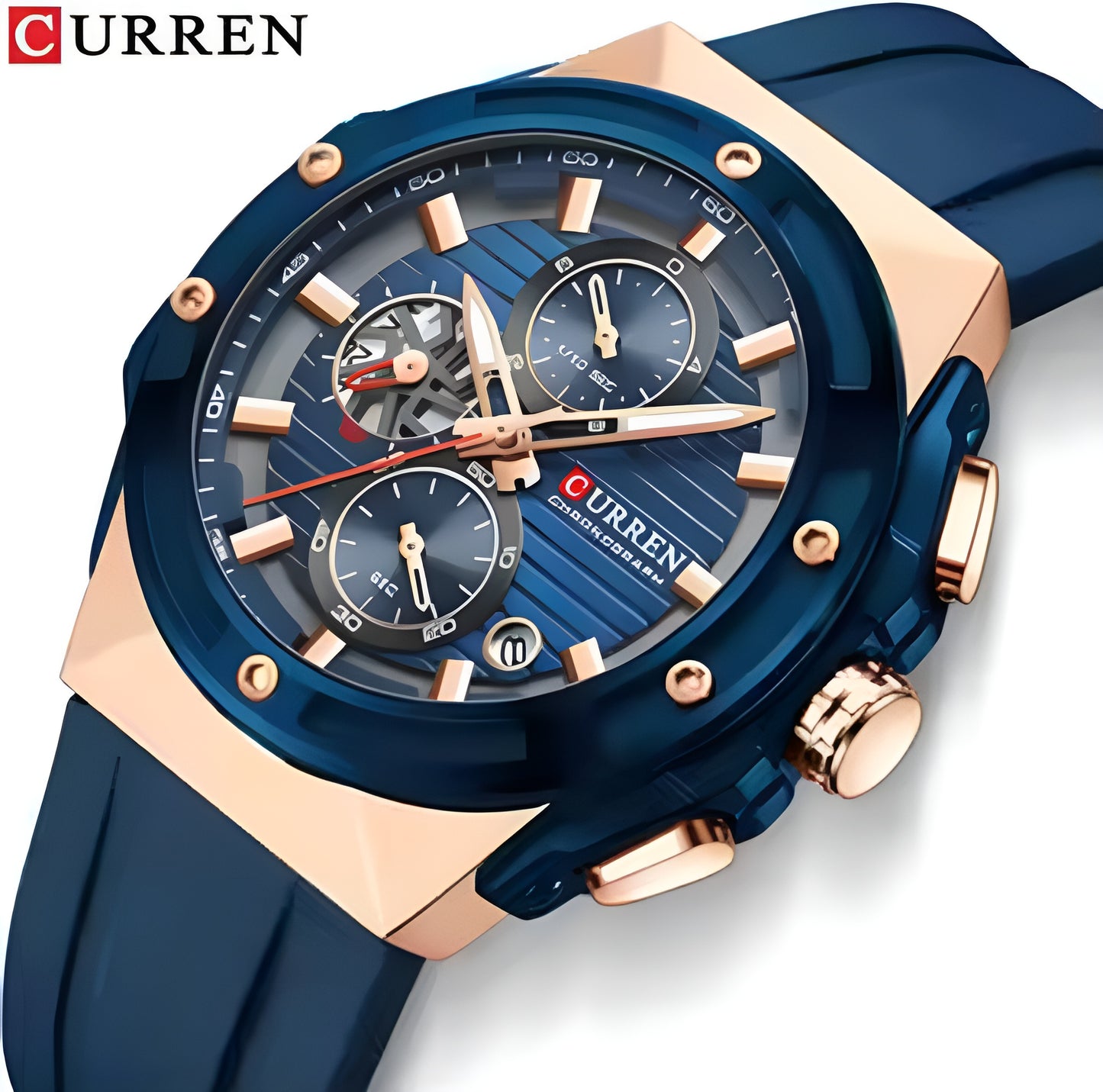 Curren Men's Strap Watch - Blue