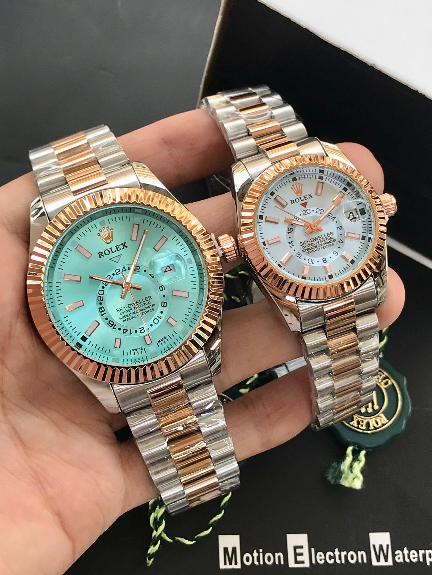 Rolex - Pair Watches - Tiffany Blue & White