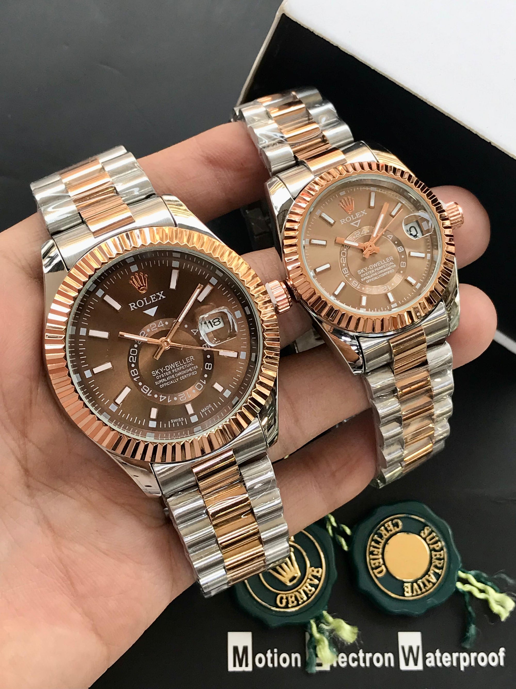 Rolex - Pair Watches - Silver