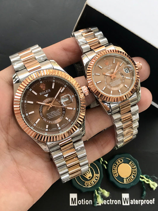 Rolex - Pair Watches - Silver