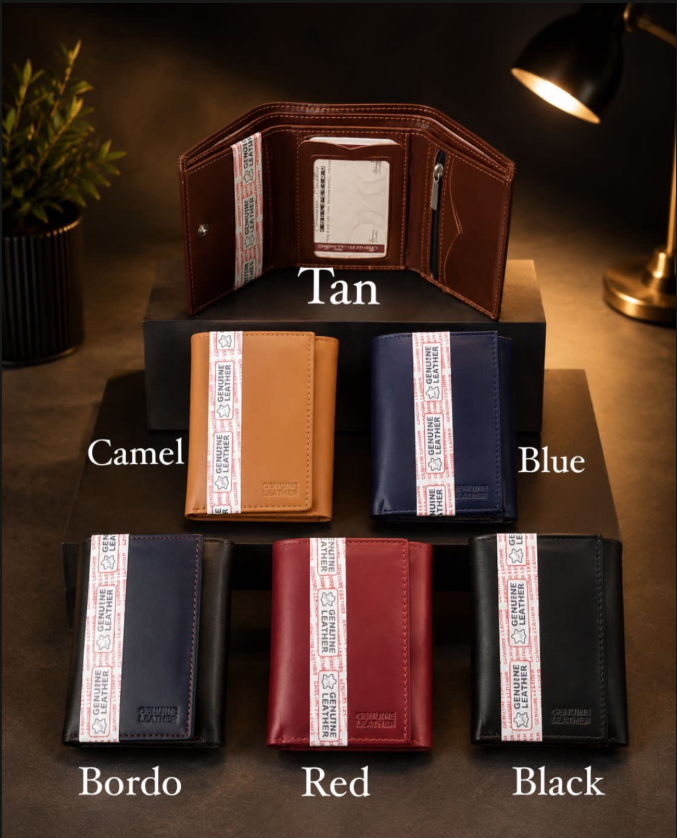Heritage Genuine Leather Trifold Wallet